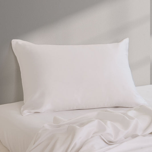 Pure Silk Pillow Case - White
