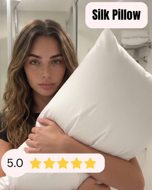 Pure Silk Pillow Case - White